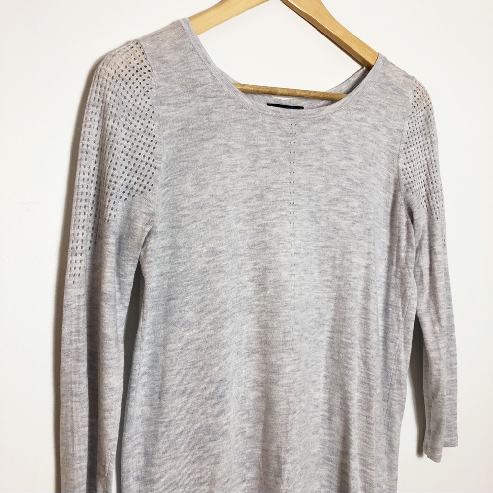 RW & CO knit with sheer back panel